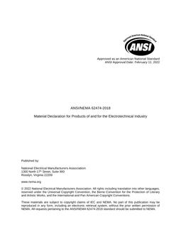 ANSI/NEMA 62474-2018