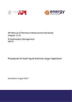 API MPMS Chapter 17.12 / EI HM 51