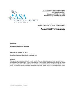 ASA S1.1-2013 (R2020)