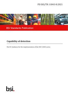 BS PD ISO/TR 11843-8:2021