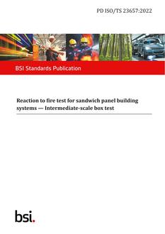 BS PD ISO/TS 23657:2022