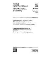 IEC 61007 Ed. 2.0 b:1994